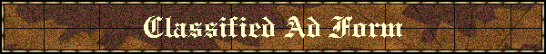 Classified Ad Form