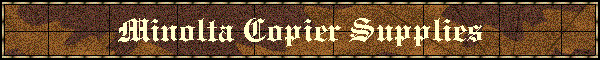 Minolta Copier Supplies